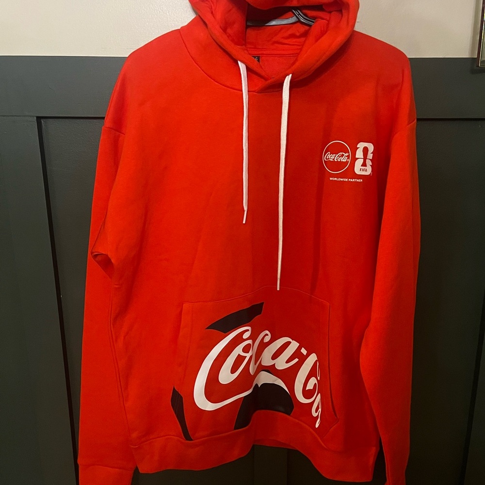 Coca Cola & FIFA  Vibrant Red Hoodie